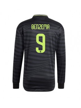Real Madrid Karim Benzema #9 Ausweichtrikot 2022-23 Langarm